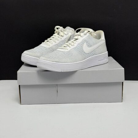 NIKE AIR FORCE 1 LOW FLYKNIT 2.0 PURE PLATINIUM Size EU43