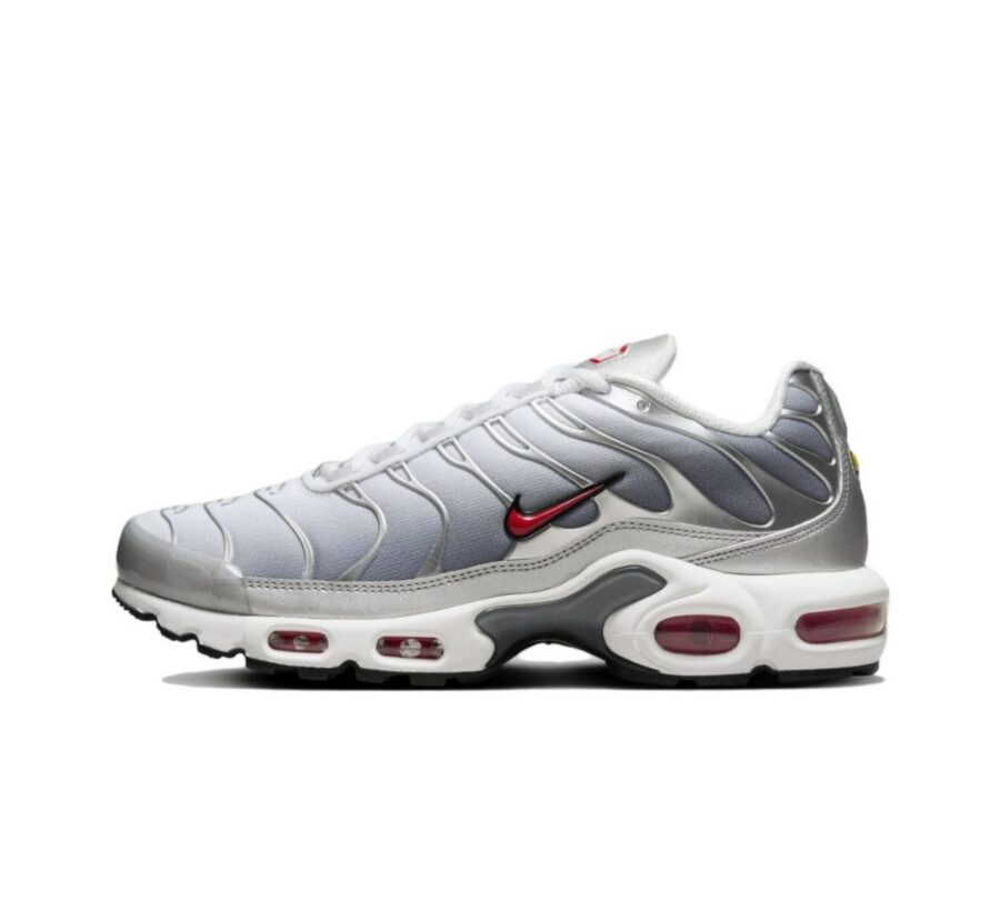 Air Max Plus 'Metallic Silver University Red' HM9654-001 Size 38