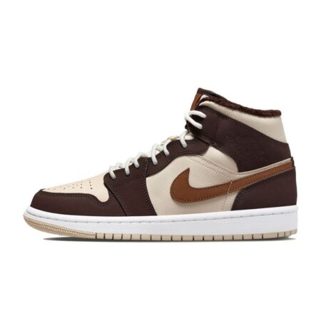 Air Jordan 1 SE Mid "Cream Dark Chocolate" Size 44 DO6699-200